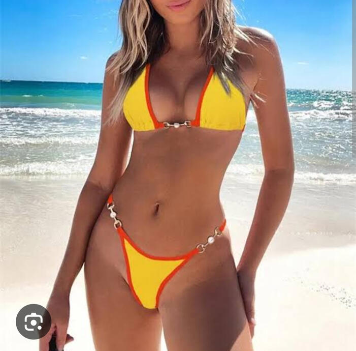 Women swimwear sexy chainm micro bikini
